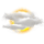 Mostly cloudy
